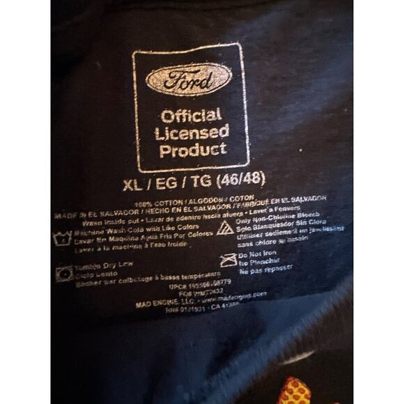 Ford Mustang Official Licensed Graphic T-Shirt XL Black Cotton Classic Car Desig - Picture 3 of 4